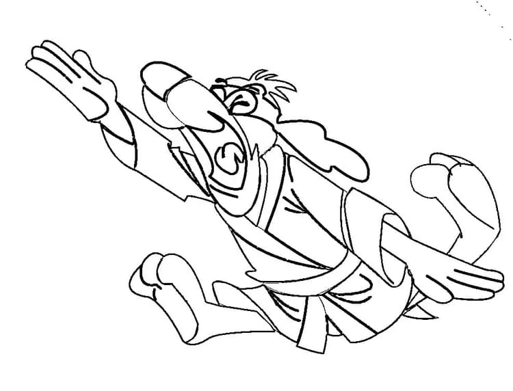 Çizmek Hong Kong Phooey Boyama Sayfası