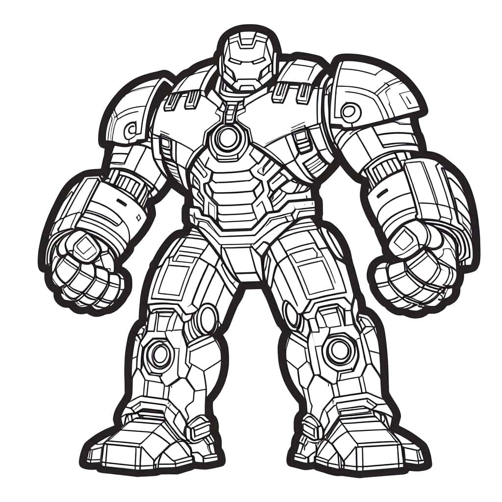 Çizmek Hulkbuster 1 Boyama Sayfası