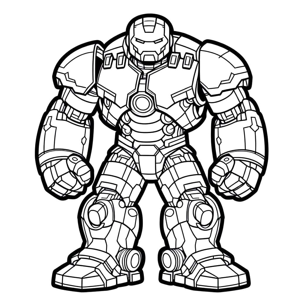 Çizmek Hulkbuster 3 Boyama Sayfası