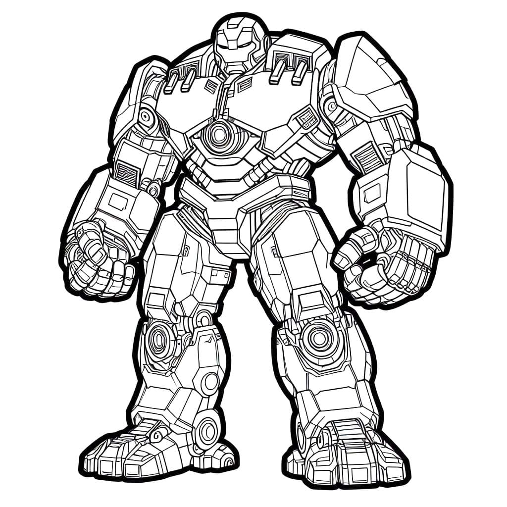 Çizmek Hulkbuster 4 Boyama Sayfası