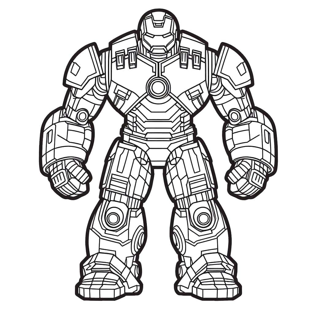 Çizmek Hulkbuster 5 Boyama Sayfası