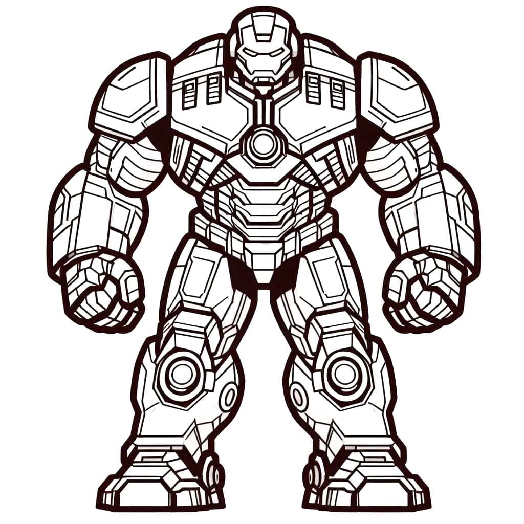 Çizmek Hulkbuster 6 Boyama Sayfası