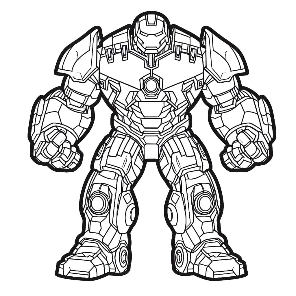 Çizmek Hulkbuster 7 Boyama Sayfası