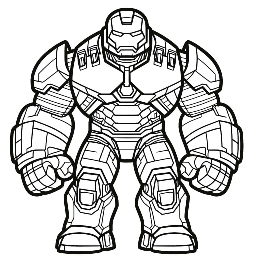 Çizmek Hulkbuster Yazdırılabilir Boyama Sayfası