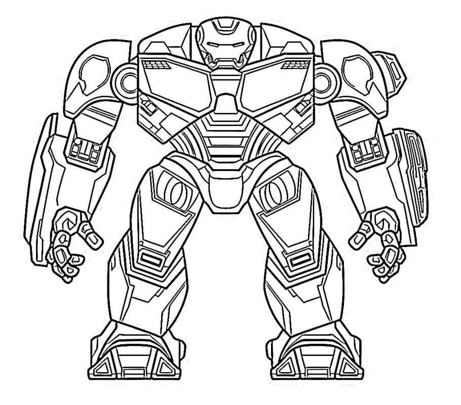 Çizmek Hulkbuster çocuklar için Boyama Sayfası