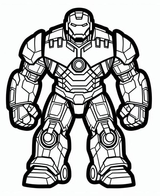 Çizmek Hulkbuster temel Boyama Sayfası