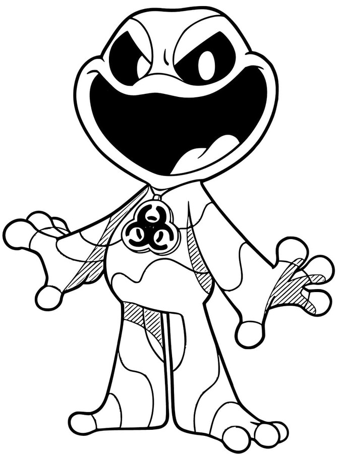 Çizmek Icky Licky Nightmare Critters Boyama Sayfası