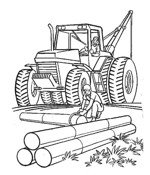 Çizmek İnşaat Alanı kolay Boyama Sayfası