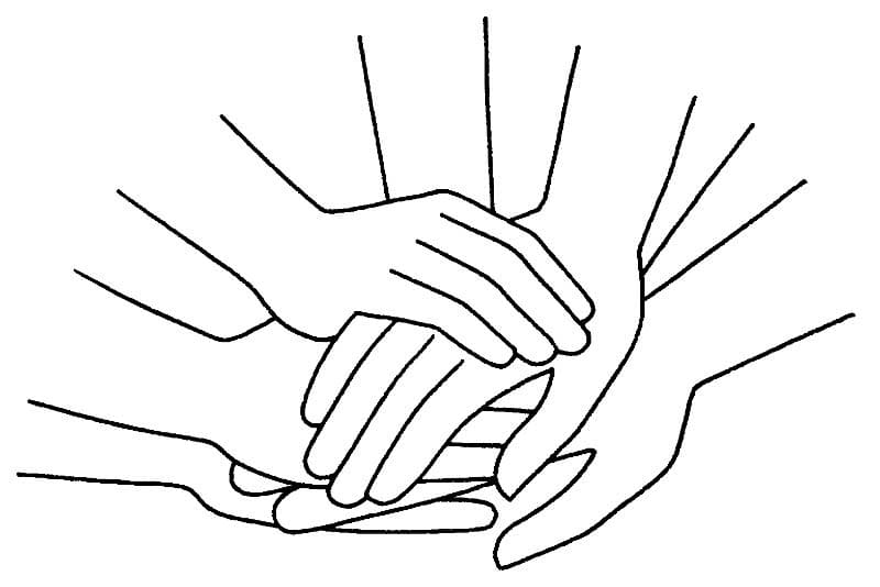 Çizmek İnsan hakları basit Boyama Sayfası