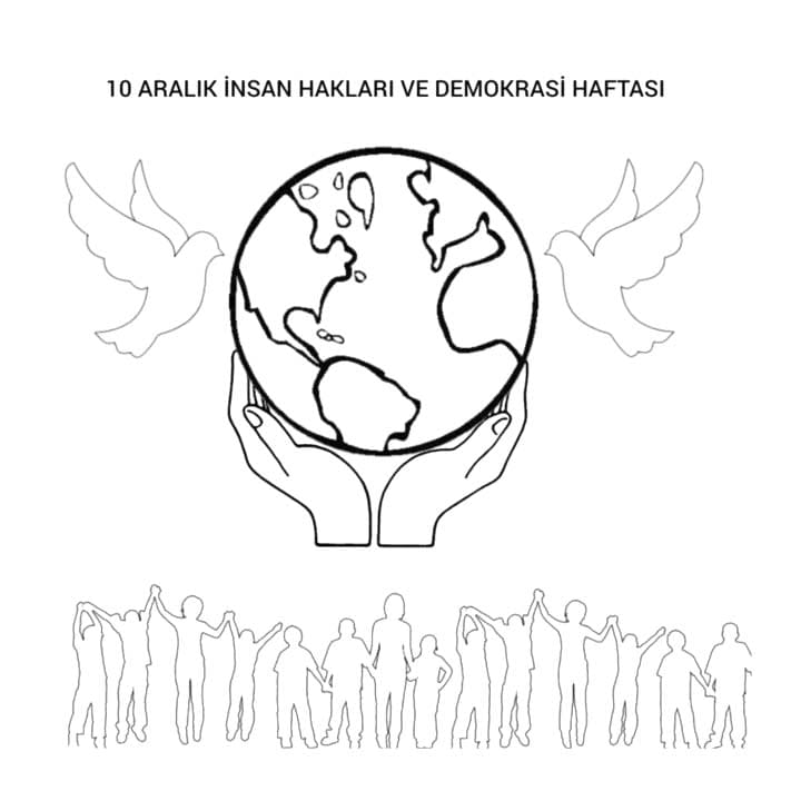 Çizmek İnsan hakları çocuklar için Boyama Sayfası