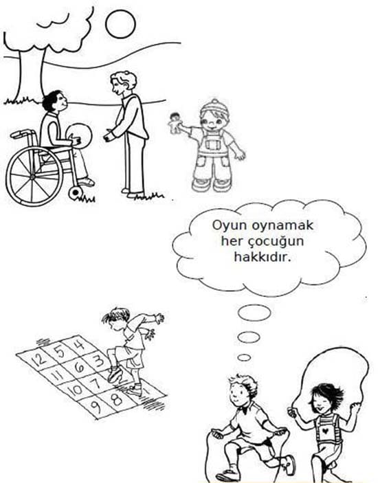 Çizmek İnsan hakları temel Boyama Sayfası