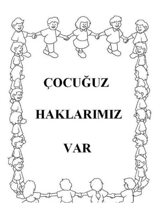 Çizmek İnsan hakları yazdırılabilir Boyama Sayfası