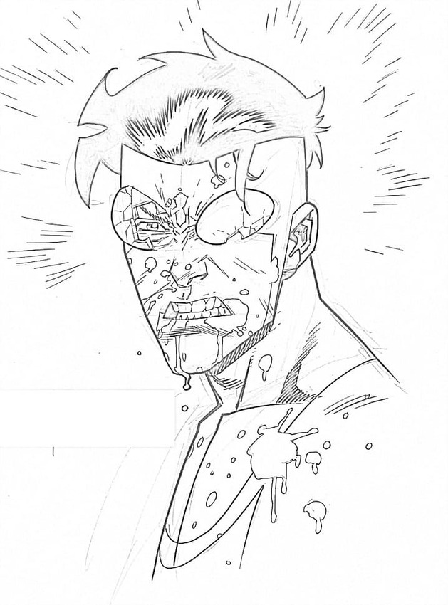 Çizmek Invincible çok sinirli Boyama Sayfası