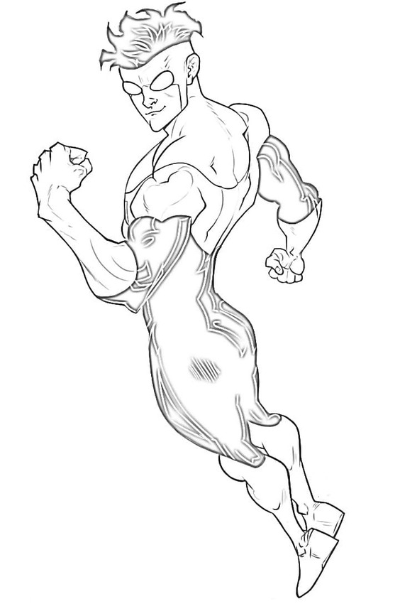 Çizmek Invincible ücretsiz yazdırılabilir Boyama Sayfası