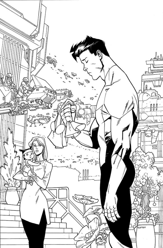 Çizmek Invincible yazdırılabilir Boyama Sayfası