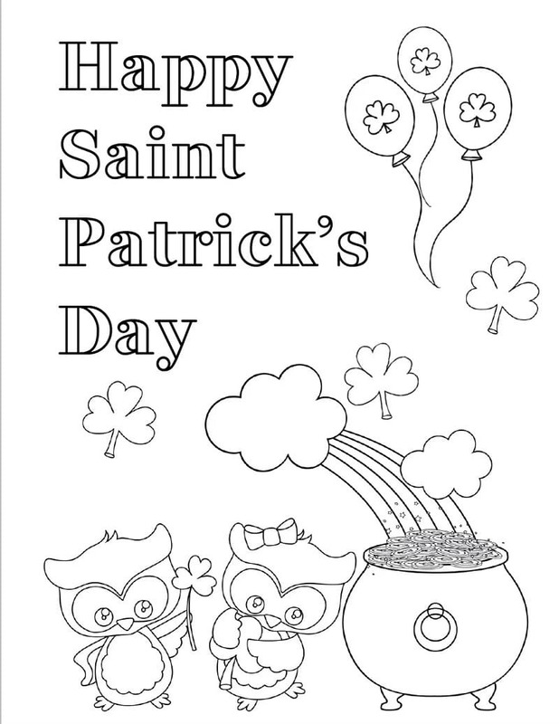 Çizmek İrlanda çocuklar için kolay Boyama Sayfası