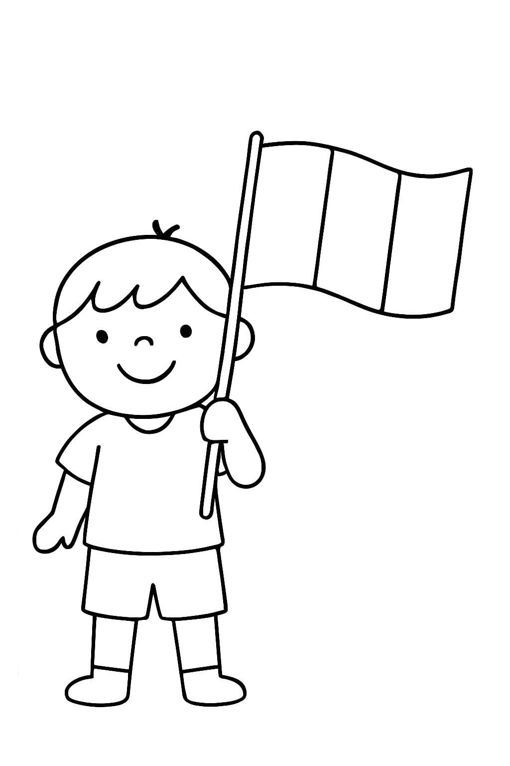 Çizmek İtalya bayrak Boyama Sayfası