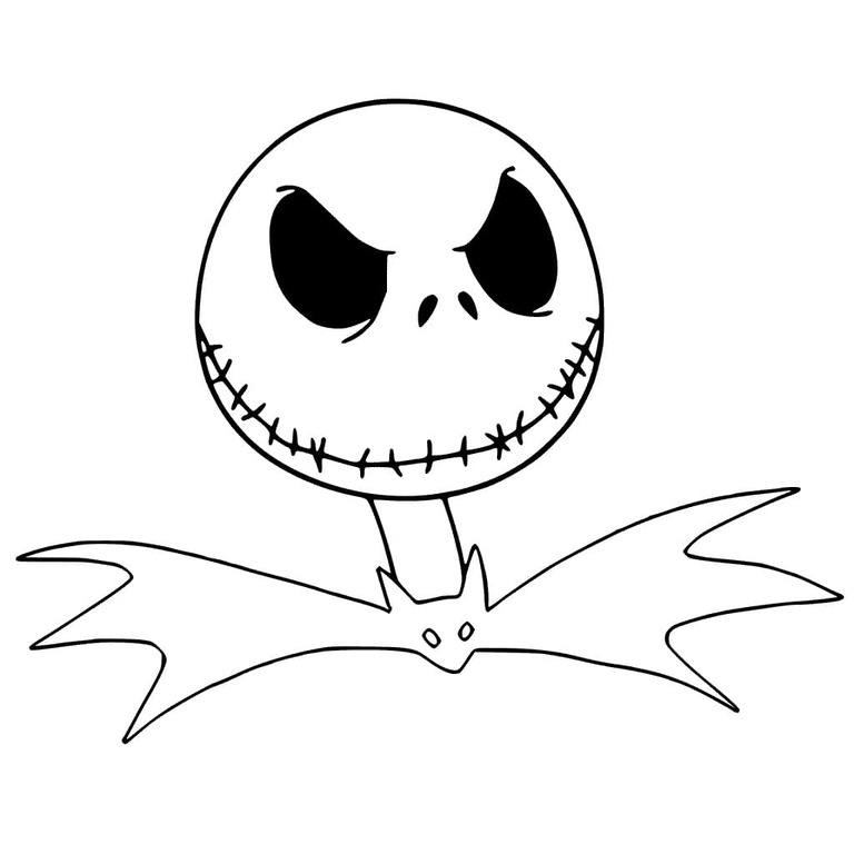 Çizmek Jack Skellington 8 Boyama Sayfası