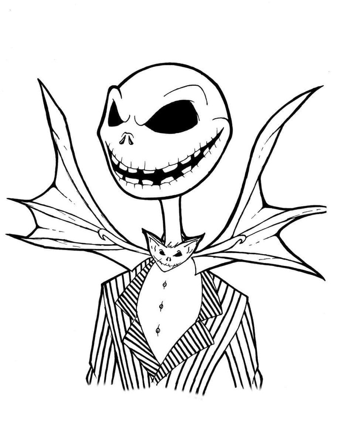 Jack Skellington Boyama Sayfası