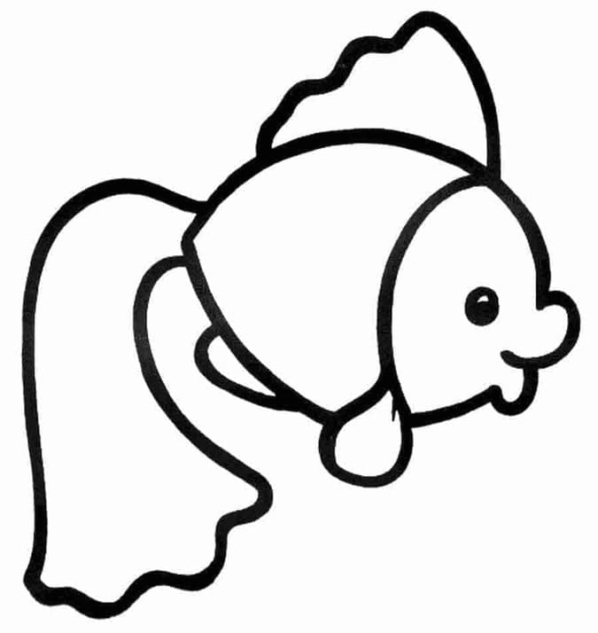 Çizmek Japon Balığı ücretsiz kolay Boyama Sayfası
