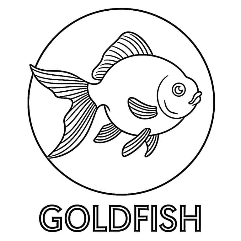 Çizmek Japon Balığı yazdırılabilir kolay Boyama Sayfası