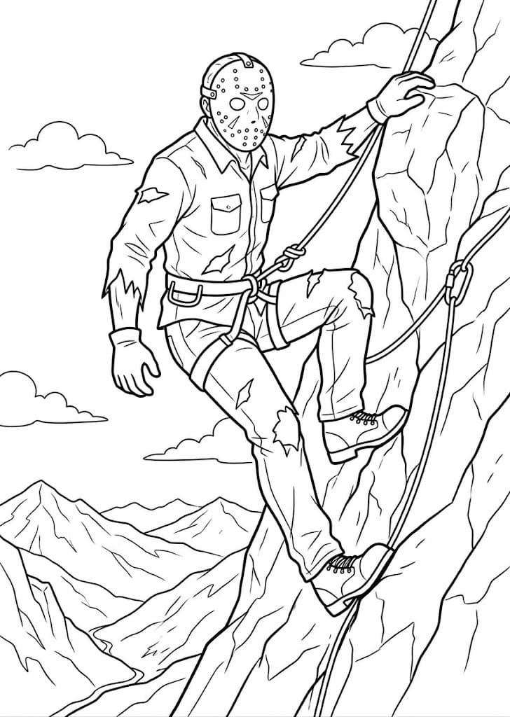 Çizmek Jason Voorhees ücretsiz Boyama Sayfası