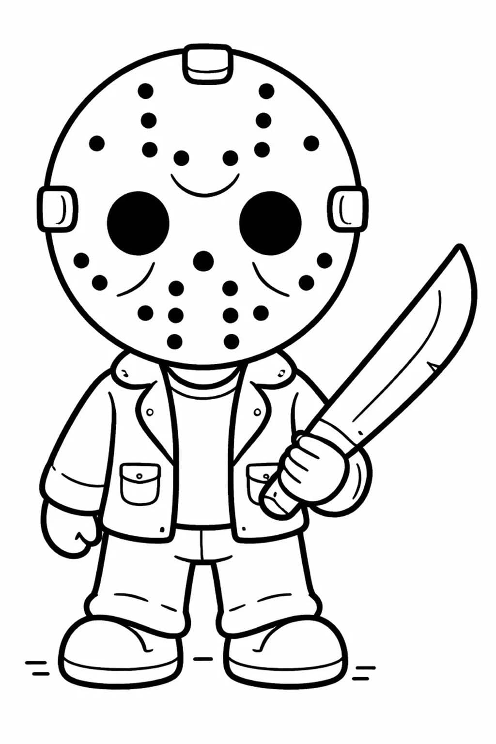 Çizmek Jason Voorhees Boyama Sayfası