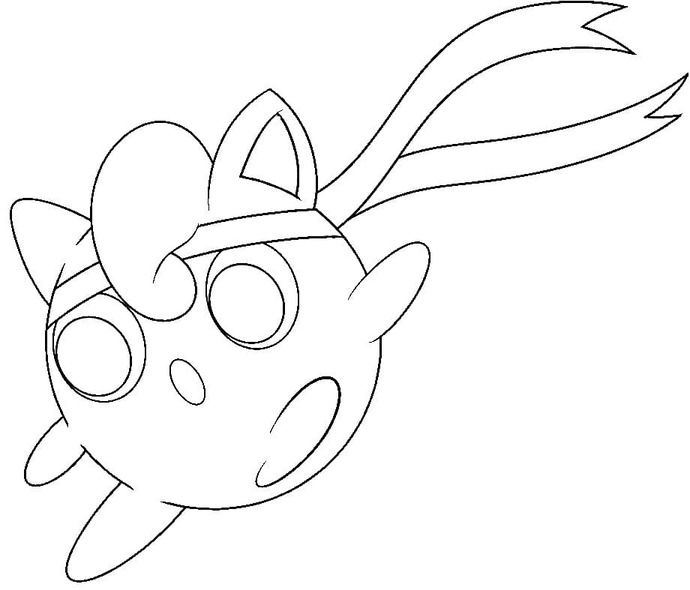 Çizmek Jigglypuff ücretsiz yazdırılabilir Boyama Sayfası