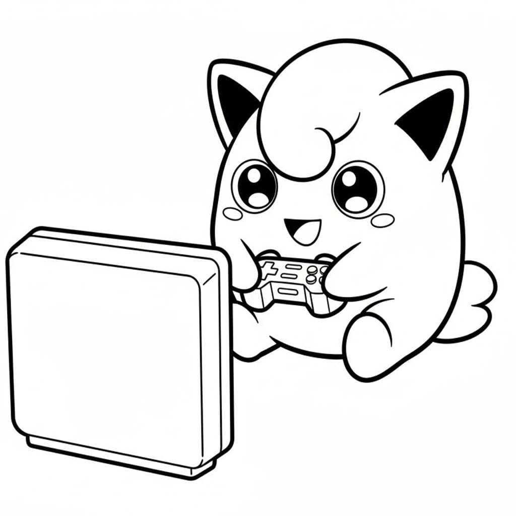 Çizmek Jigglypuff ücretsiz Boyama Sayfası