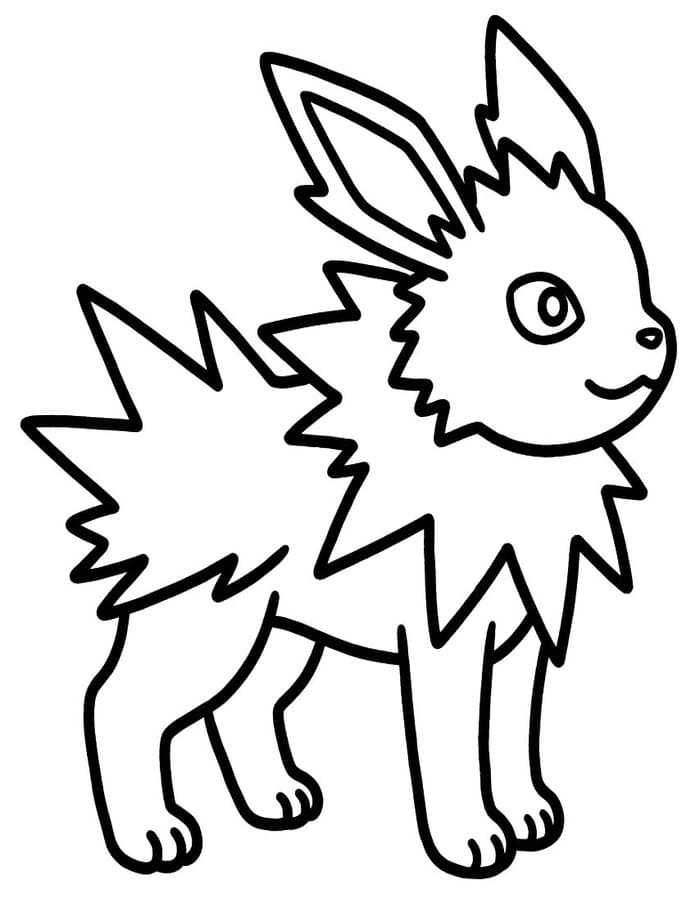 Çizmek Jolteon Boyama Sayfası
