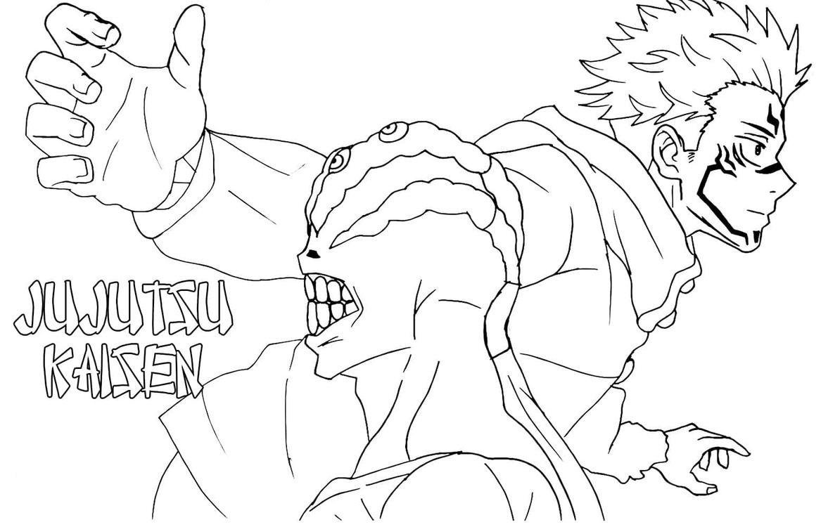 Çizmek Jujutsu Kaisen 6 Boyama Sayfası