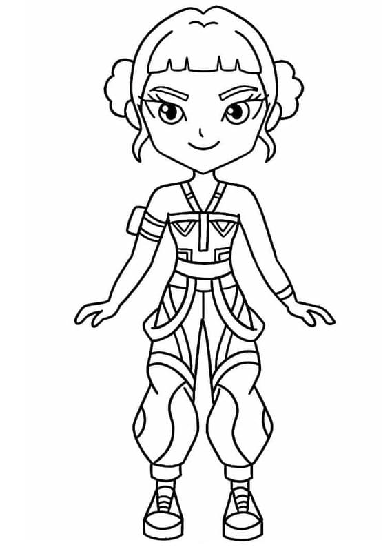 Çizmek KPop Demon Hunters 3 Boyama Sayfası