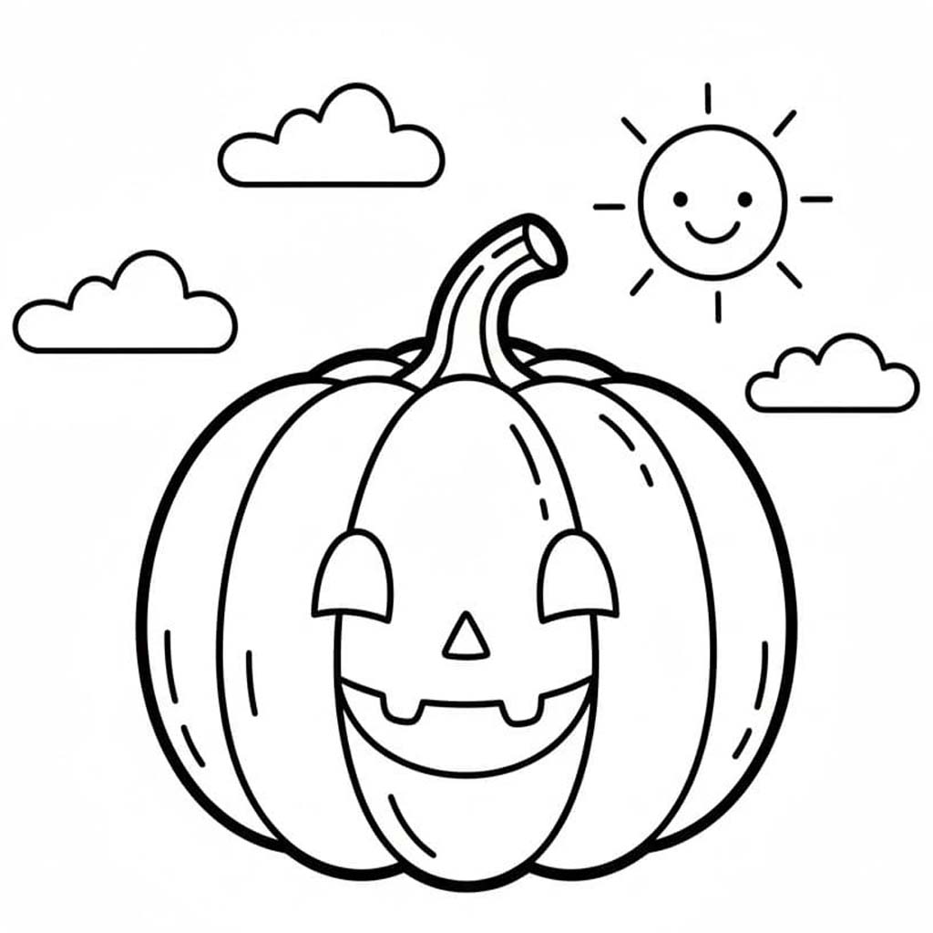 Çizmek Kabak Yazdırılabilir Boyama Sayfası