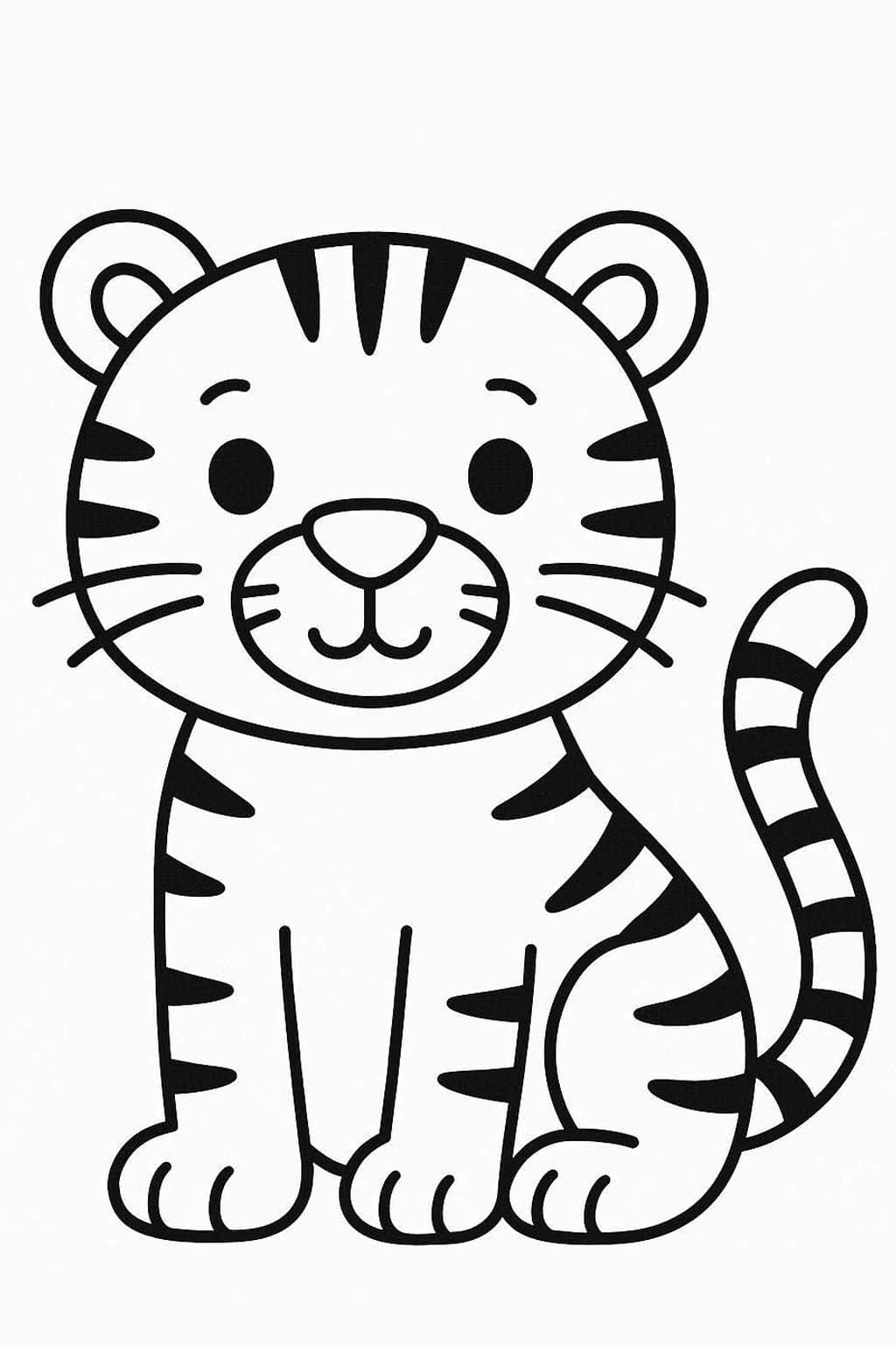 Çizmek Kaplan çocuklar için yazdırılabilir