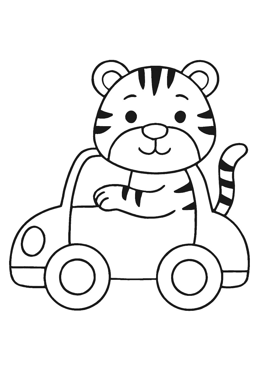 Çizmek Kaplan ücretsiz Boyama Sayfası