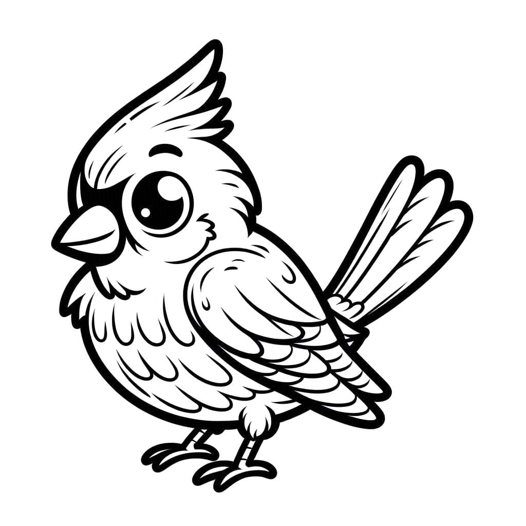Çizmek Kardinal Ücretsiz Boyama Sayfası