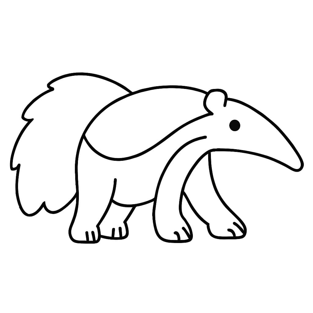 Çizmek Karıncayiyen Yazdırılabilir Boyama Sayfası