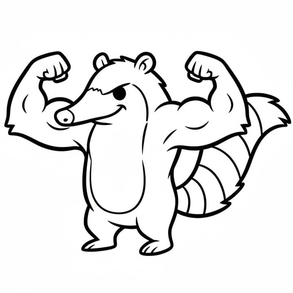 Çizmek Karıncayiyen çocuklar için kolay Boyama Sayfası