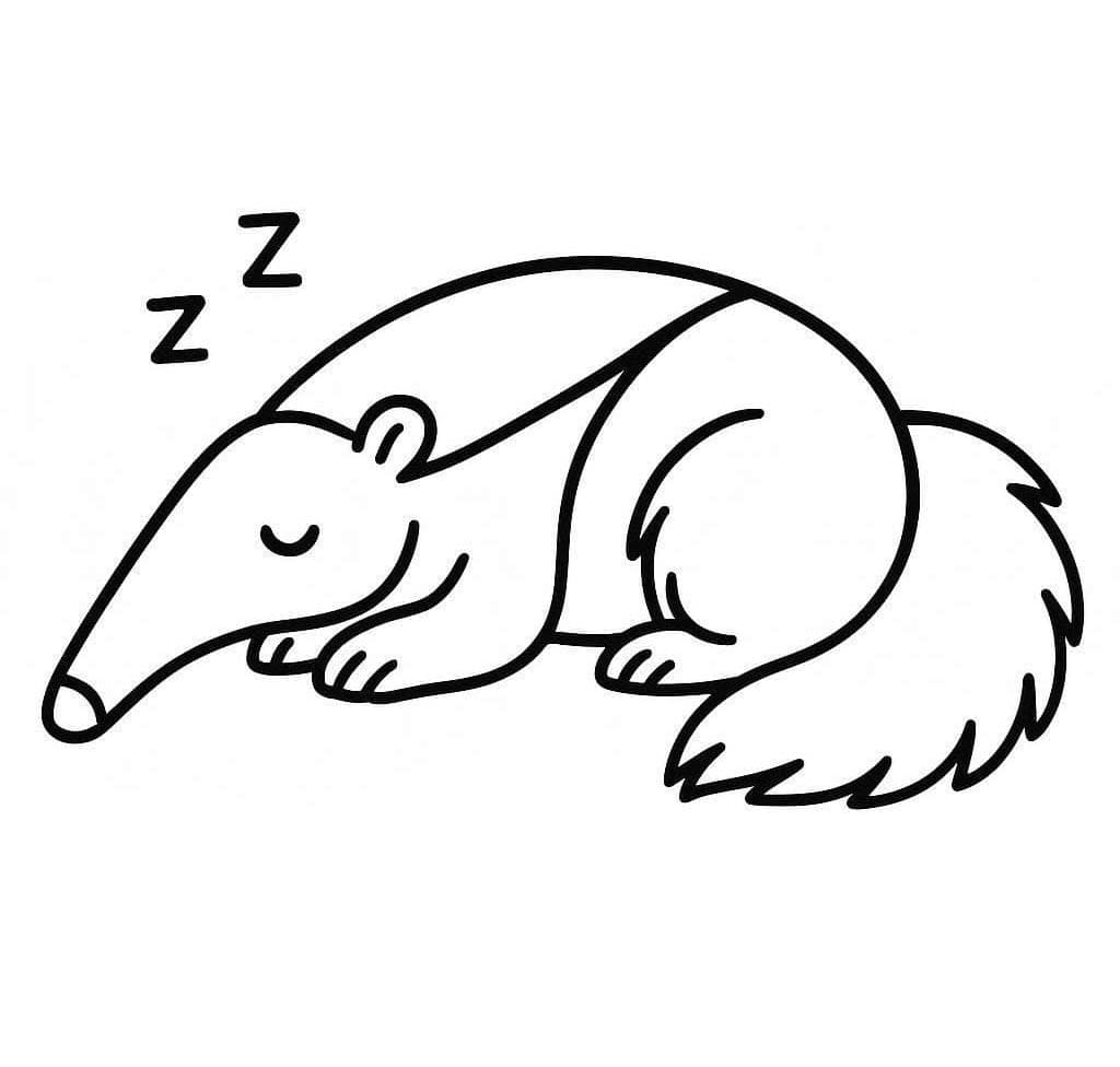 Çizmek Karıncayiyen çocuklar için yazdırılabilir Boyama Sayfası