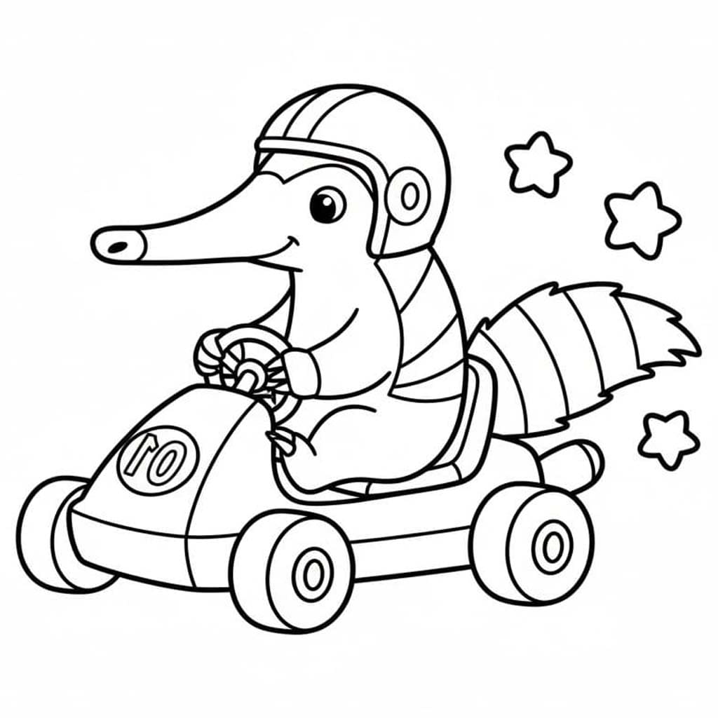 Çizmek Karıncayiyen Boyama Sayfası