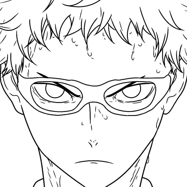 Çizmek Kei Tsukishima Öfkeli Boyama Sayfası