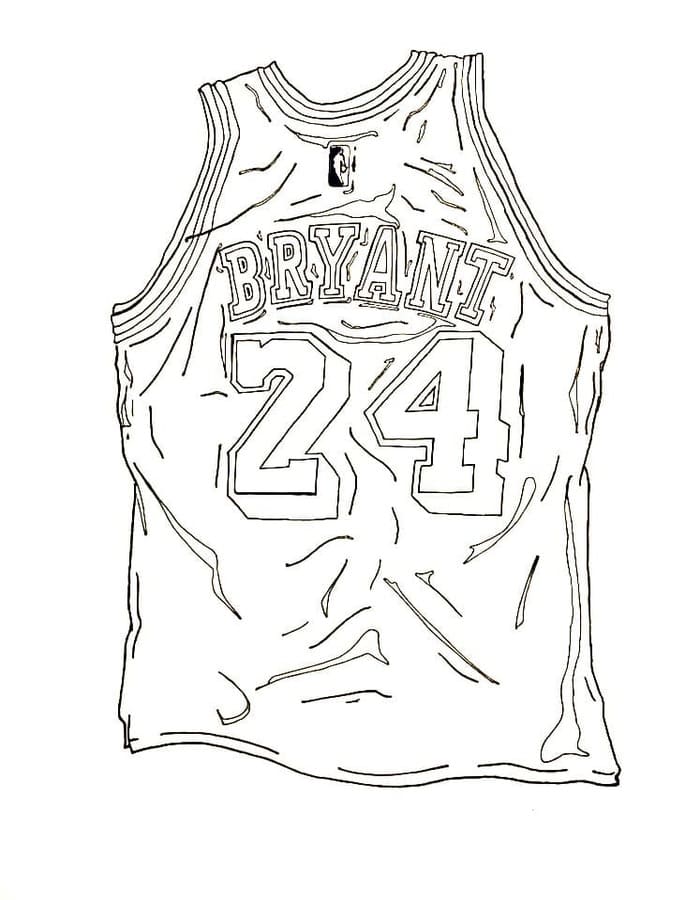 Çizmek Kobe Bryant Temel Boyama Sayfası