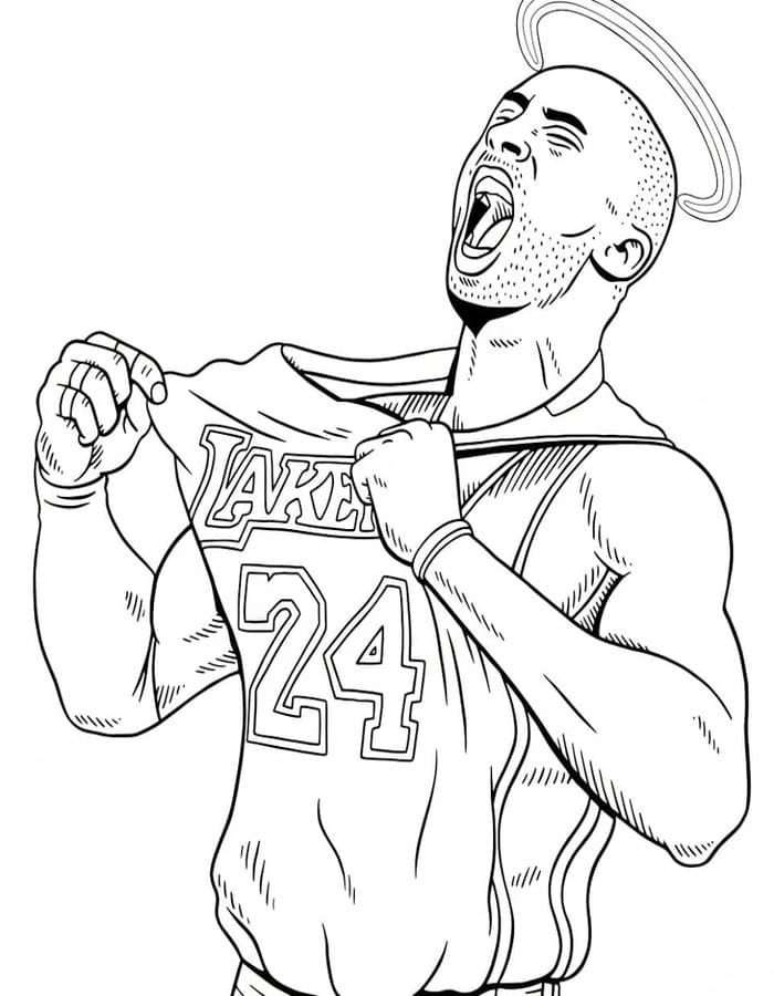 Çizmek Kobe Bryant Boyama Sayfası