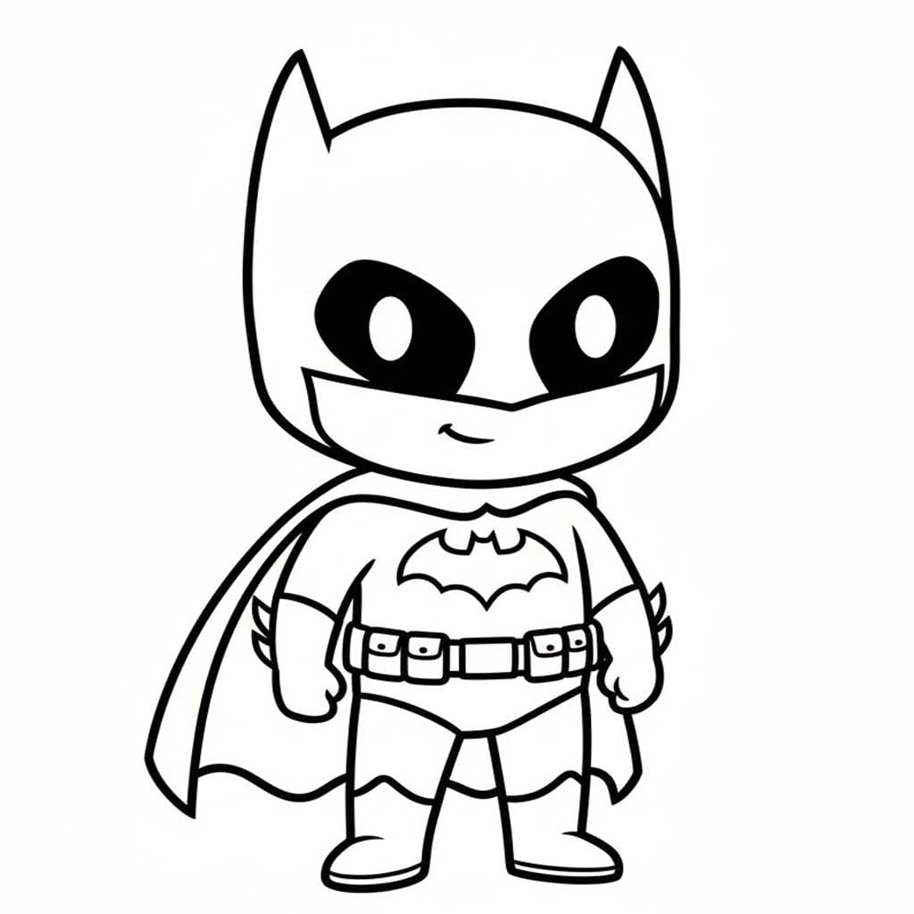 Çizmek Kolay batman Boyama Sayfası