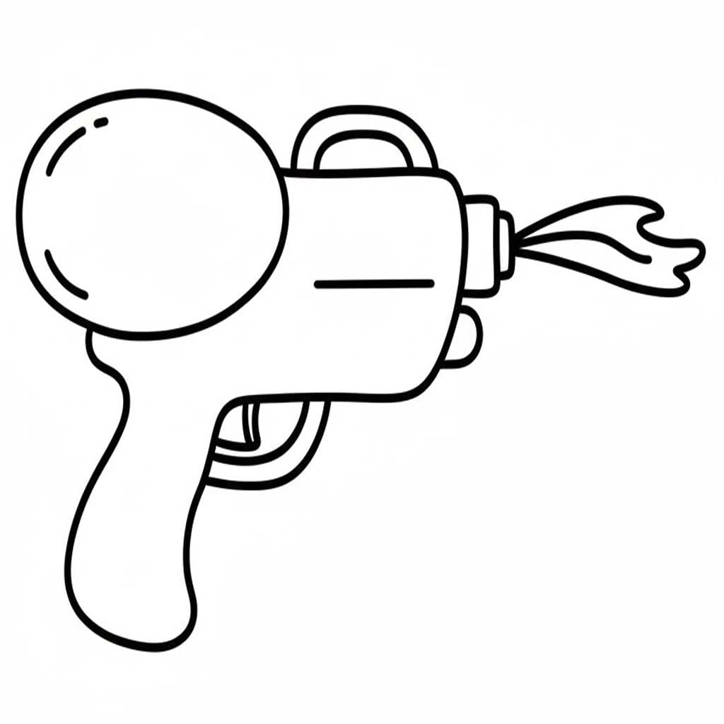 Çizmek Kolay tabanca Boyama Sayfası