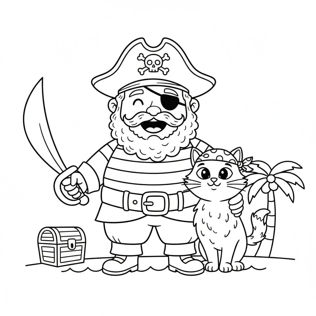 Çizmek Korsan temel Boyama Sayfası