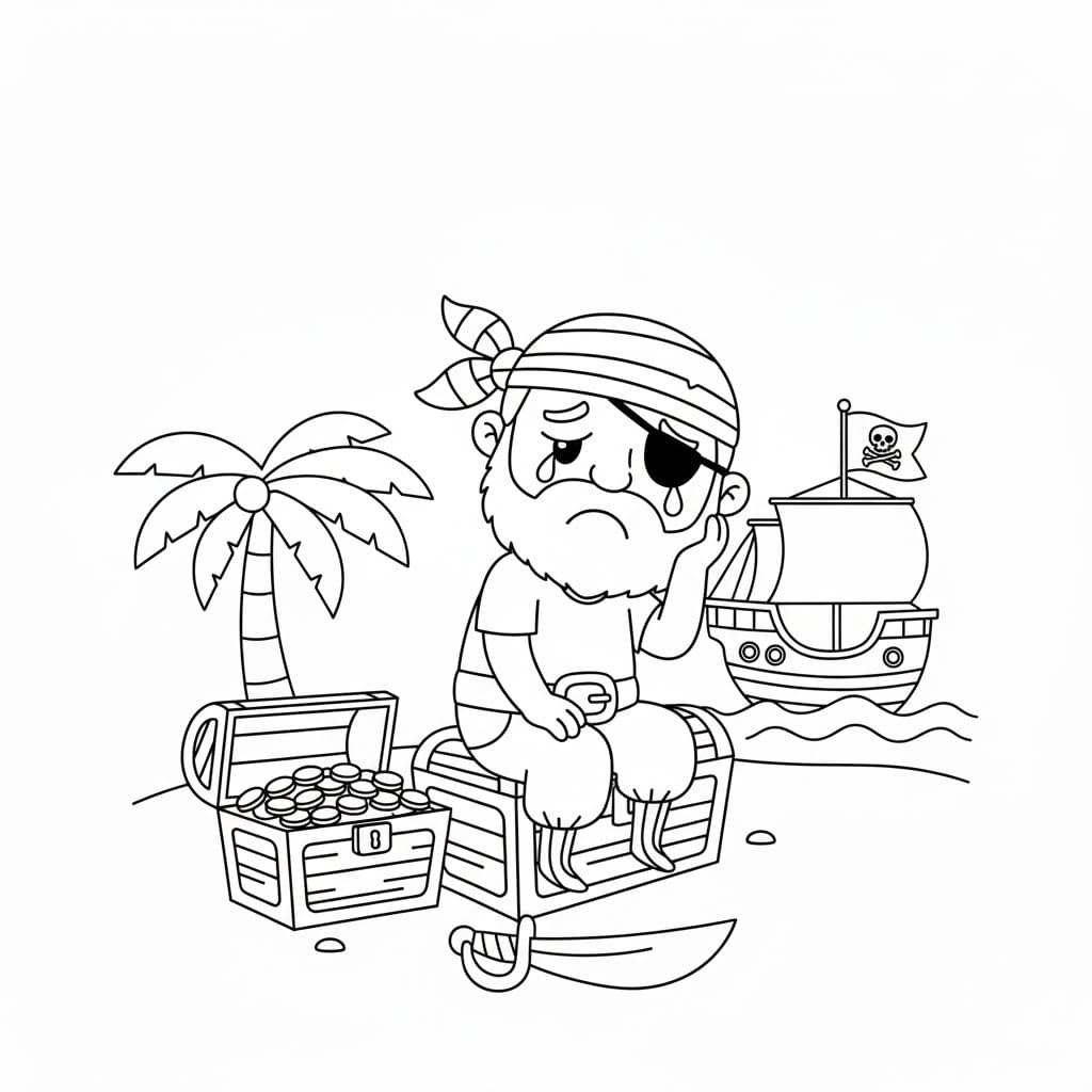 Çizmek Korsan ücretsiz Boyama Sayfası