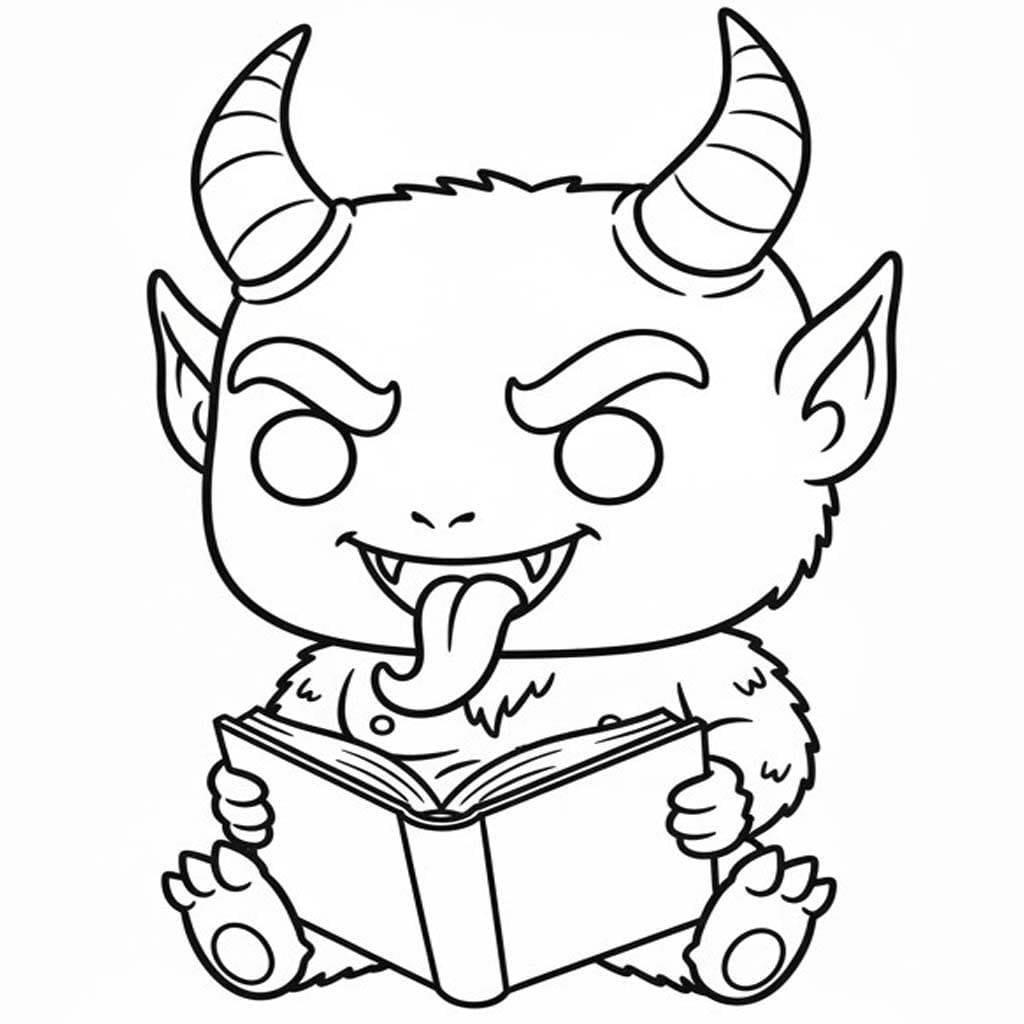 Çizmek Krampus 1 Boyama Sayfası