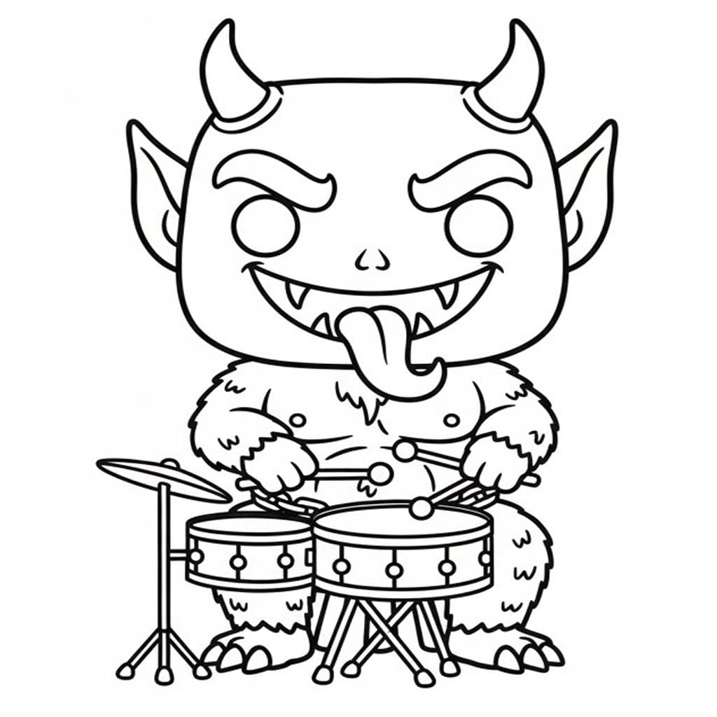 Çizmek Krampus 5 Boyama Sayfası