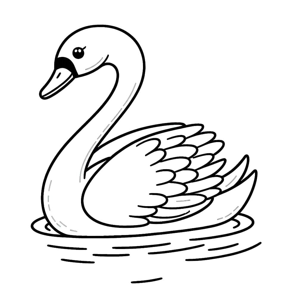 Çizmek Kuğu 2 Boyama Sayfası